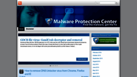 What Malwareprotectioncenter.com website looked like in 2019 (4 years ago)