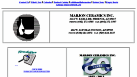 What Marjonceramics.com website looked like in 2019 (4 years ago)