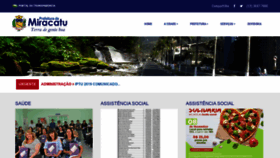 What Miracatu.sp.gov.br website looked like in 2019 (4 years ago)