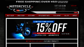 What Motorcycleledlights.com website looked like in 2019 (4 years ago)