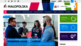 What Malopolskie.pl website looked like in 2019 (4 years ago)