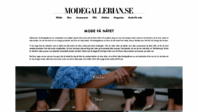 What Modegallerian.se website looked like in 2019 (4 years ago)