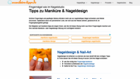 What Manikuere-tipps.de website looked like in 2019 (4 years ago)