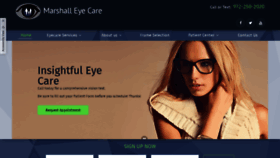 What Marshalleyecare.com website looked like in 2019 (4 years ago)