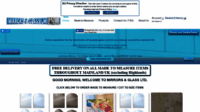 What Mirrorsandglass.co.uk website looked like in 2019 (6 years ago)