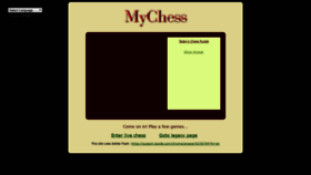 What Mychess.com website looked like in 2019 (4 years ago)