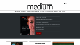 What Mediummagazin.de website looked like in 2019 (4 years ago)