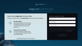 What Megaci.com website looked like in 2019 (4 years ago)