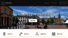 What Mansfield.gov.uk website looked like in 2019 (4 years ago)