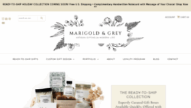 What Marigoldgrey.com website looked like in 2019 (4 years ago)