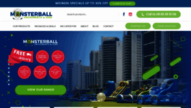 What Monsterball.com.au website looked like in 2019 (4 years ago)