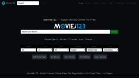 What Movie123.club website looked like in 2019 (4 years ago)