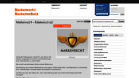 What Markenrecht-markenschutz.de website looked like in 2019 (4 years ago)