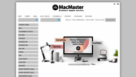 What Macmaster.lv website looked like in 2019 (4 years ago)