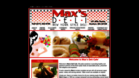 What Maxsdelicafe.com website looked like in 2019 (4 years ago)