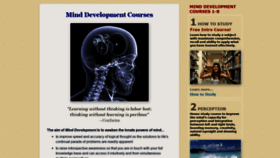 What Mind-development.eu website looked like in 2019 (4 years ago)