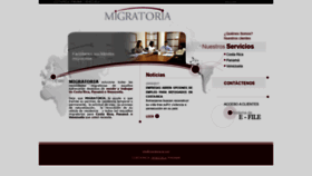 What Migratoria-la.com website looked like in 2019 (4 years ago)