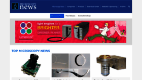 What Microscopy-news.com website looked like in 2019 (4 years ago)