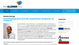 What Mein-allergie-portal.com website looked like in 2019 (4 years ago)