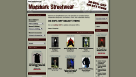 What Mudsharkstreetwear.com website looked like in 2019 (4 years ago)