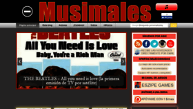 What Musimales.com website looked like in 2019 (4 years ago)