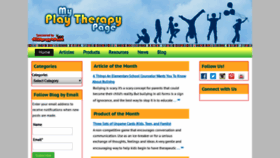 What Myplaytherapypage.net website looked like in 2019 (4 years ago)