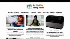 What Myhealthyeatingfacts.com website looked like in 2019 (4 years ago)