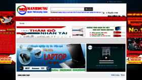 What Manhdung.com.vn website looked like in 2019 (4 years ago)