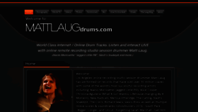 What Mattlaugdrums.com website looked like in 2019 (4 years ago)