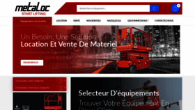 What Metaloc.fr website looked like in 2019 (4 years ago)