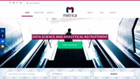 What Metricarecruitment.com website looked like in 2019 (4 years ago)