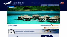 What Mondanita.it website looked like in 2019 (5 years ago)