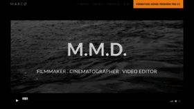 What Marcmd.me website looked like in 2019 (4 years ago)