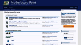 What Motherboardpoint.com website looked like in 2019 (4 years ago)