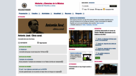 What Musicologiahispana.com website looked like in 2019 (4 years ago)
