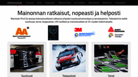What Mainoste.fi website looked like in 2019 (4 years ago)