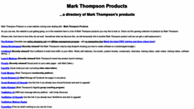 What Markthompsonproducts.com website looked like in 2019 (4 years ago)