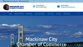 What Mackinawchamber.com website looked like in 2019 (4 years ago)