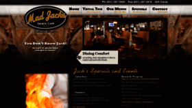 What Madjacksportscafe.com website looked like in 2019 (4 years ago)