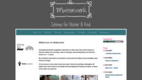What Mutterwerk.eu website looked like in 2019 (5 years ago)