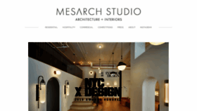 What Mesarchstudio.com website looked like in 2019 (5 years ago)