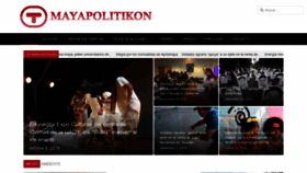 What Mayapolitikon.com website looked like in 2019 (4 years ago)