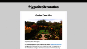 What Mygardendecoration.com website looked like in 2019 (4 years ago)