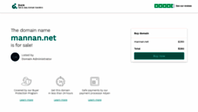 What Mannan.net website looked like in 2019 (6 years ago)