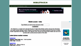What Mobiletrace.in website looked like in 2019 (4 years ago)