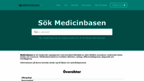 What Medicinbasen.se website looked like in 2019 (4 years ago)