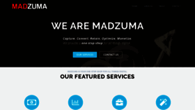 What Madzuma.com website looked like in 2019 (4 years ago)