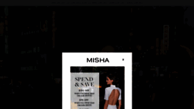 What Mishacollection.com.au website looked like in 2019 (4 years ago)