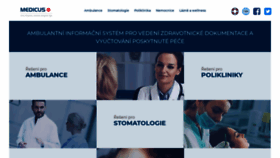 What Medicus.cz website looked like in 2019 (4 years ago)