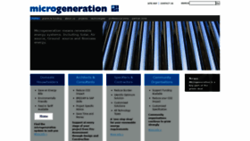 What Microgeneration.com website looked like in 2019 (4 years ago)